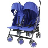 Zeta Citi TWIN Stroller Buggy Pushchair - Navy (Blue Dark) Double Stroller