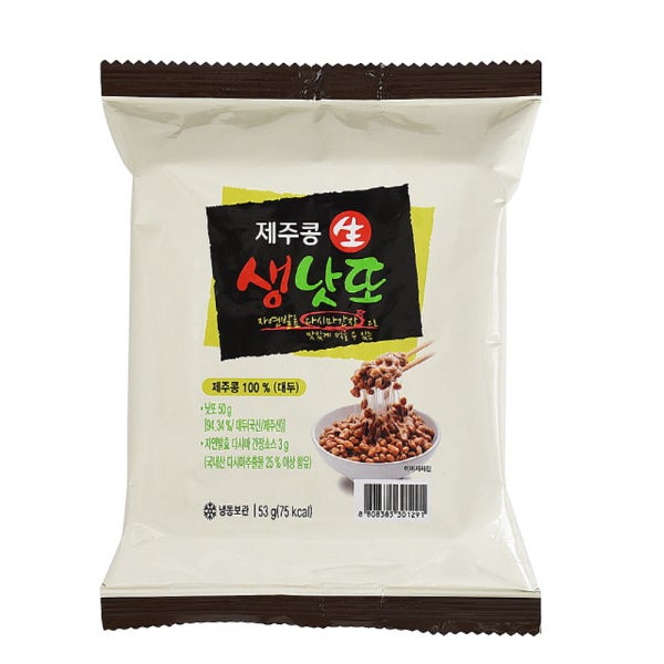 제주콩생낫또 (노란콩) 단독구성 특허기술로 만든 맛있는 생 나또