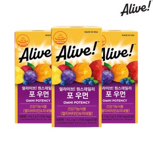 얼라이브 원스데일리 멀티비타민 포 우먼 60정, 3개