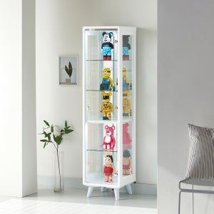 퍼니처스마트 에버딘 5칸400장식장(화이트) led피규어진열장 프라모델 건담전시 레고보관함