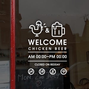 루리앤메리 오픈클로즈 12 치맥천국 영업시간 스티커 OPEN