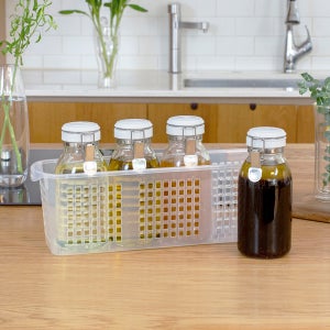실리쿡 오일병 밀폐유리병 500ml 4개 트레이세트