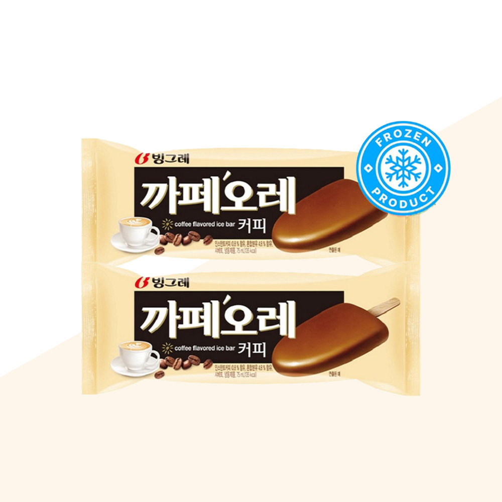막대 바 아이스크림 커피 까페오레