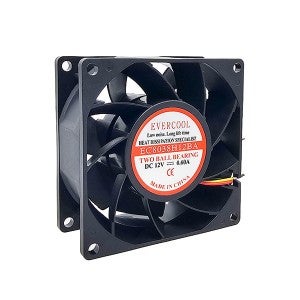 EVERCOOL EC8038H12BA (80MM 38T/2Ball/3P)