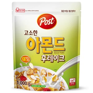 포스트 고소한 아몬드 후레이크 씨리얼 1000g