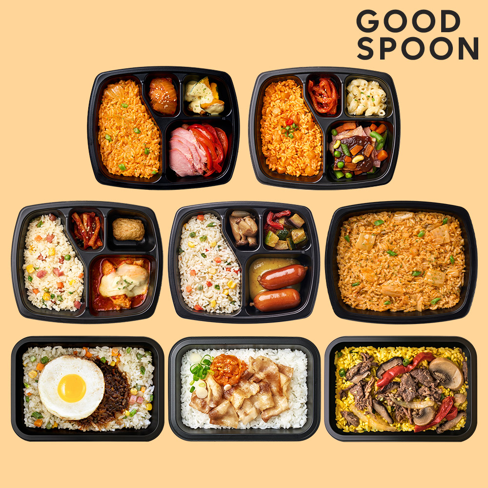 굿스푼 입문자용 일주일 단기식단 8팩 냉동 도시락 양많은 볶음밥 덮밥 간편식