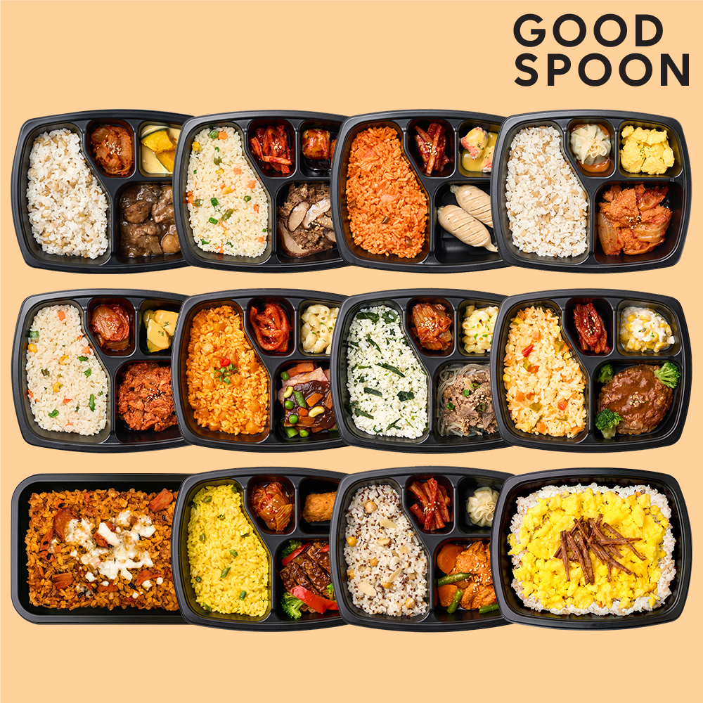 굿스푼 맛있는 <b>다이어트</b> 식단 고기많은 12종 12팩 정기배송 냉동 도시락 배달 직장인