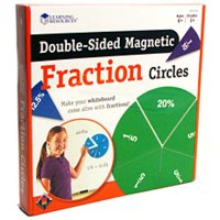 양면 자석 원형 분수 Double-Sided Magnetic Fraction Circles EDU1616