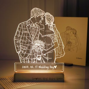 디테일한 팝아트 초상화 빅사이즈 인물 무드등 집들이 결혼 선물