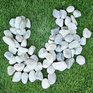 자갈공명 옥자갈 옥돌 15kg(1 포대) 조경정원 테라리움 수조어항 푸르스름한 장식돌 조약돌