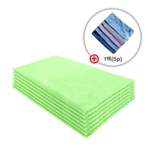 [퓨어스타] 스피드폴리쉬(형광그린, 7개) 다용도 자동차 버핑타월