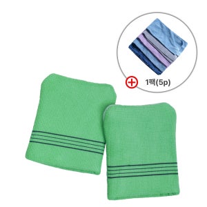 [퓨어스타] 때플리케이터 (2개) 때밀이 자동차 세차 장갑