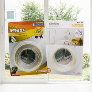 현대화학 우레탄 투명 문풍지 바람막이 외풍차단 창문 틈새