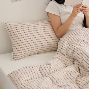 부드러운 순면 일자형 바디필로우 등쿠션 젤리빈 38x100