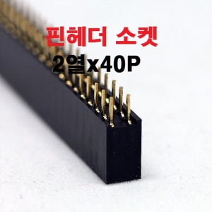 2열x40P 핀헤더소켓 / 2열x40P 2.54mm피치
