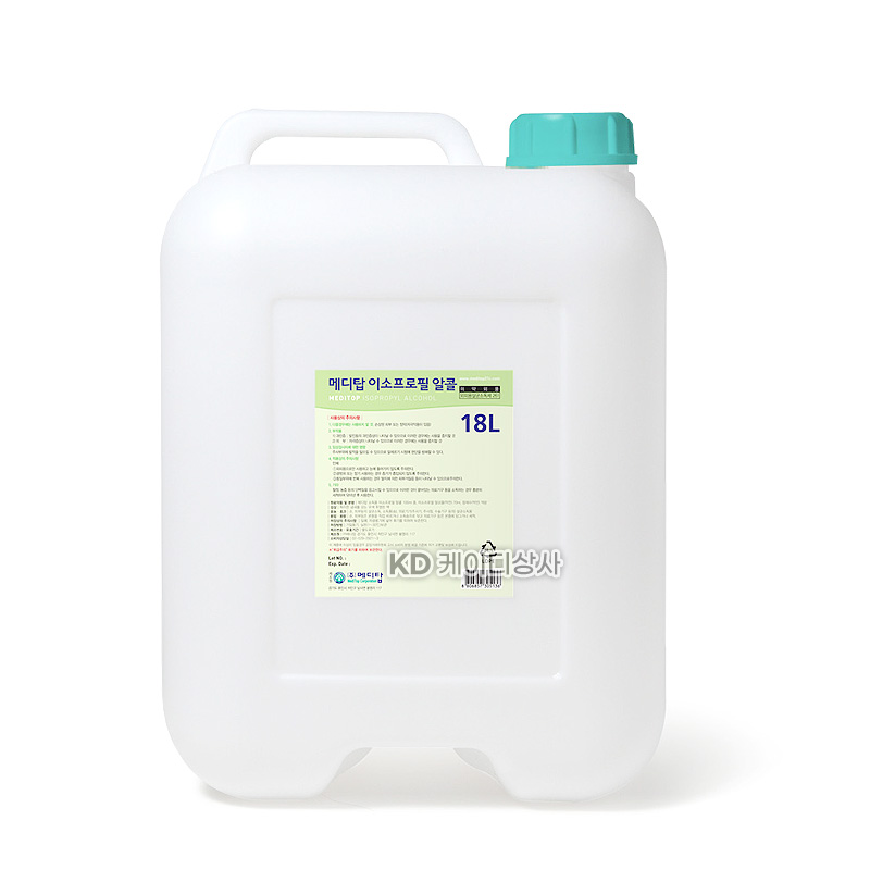 메디탑 이소프로필 알콜 18L 살균 피부 소독 알코올 70% 에탄올 대용량 말통