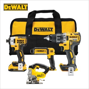 [디월트] 충전드릴 DCK450M3 4종멀티세트(DCF887N/DCD791N/DCS331N/DCL050N)