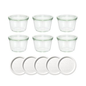 [독일PE뚜껑 포함] WECK 웩서울 몰드 370ml WE741 1박스 6개