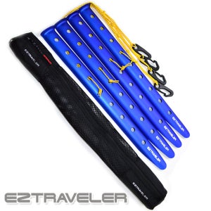 이지트래블러 [듀랄루민 샌드팩 스노우팩(블루) 42.5cm 4개세트+블랙메쉬전용가방] 샌드펙 스노우펙 단조팩 텐트팩