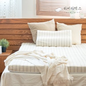 하비 천연라텍스매트리스 침대 바닥 3단접이식 탄탄한 수면매트 싱글 슈퍼싱글 퀸 킹
