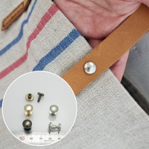 EC02 국산 가방 손잡이 레지 니켈 10mm 2개 가방 부자재 가죽 공예 리버스몰