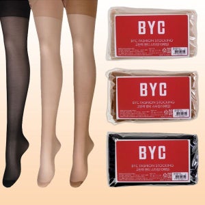 BYC 여성 시스루 검정 살색 커피색 팬티스타킹 검스 망사 타이즈 스타킹