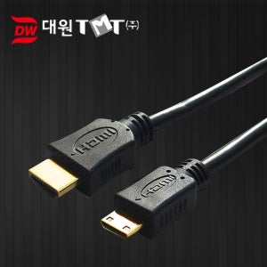 대원TMT Mini HDMI 케이블 5M/노트북/모니터/DSLR
