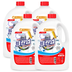 크린업 일반형 액체 세제 2.5L, 4개
