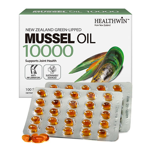 <b>헬스윈</b> 초록입홍합오일 10000 100캡슐 Healthwin Green Mussel Oil