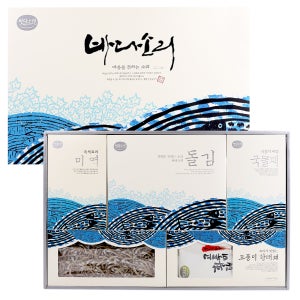 [바다소리] 보람4호 초사리김 곱창김 황태채 명절 부모님 종합 선물세트