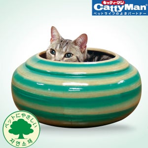 캣티맨 대나무 고양이 침대 (쿠션포함)