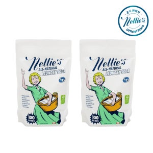 넬리 쉰내잡는 친환경 소다 가루세제 세탁세제 (100회) 리필형 1.5kg x 2개