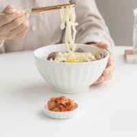 생활의쓰임 쓰임 마일드 화이트 17cm 캔디면기 1P