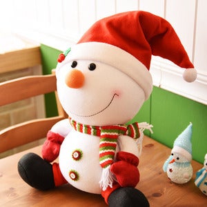 스마일 둥근 눈사람 인형장식(디자인랜덤) -40cm -/크리스마스/파티용품/하트/장식/데코/설정장식/트리장식/파티/솔리스/후드/귀여운/나무/데코/산타/소품/꾸미기/장식품/의상/아기