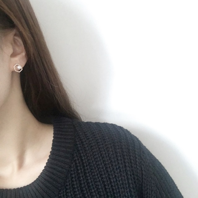 <b><p>Ear possible ily Sver fing Pel Sticky Ofce</p></b><b><p>グィチ 可能 デイリー ウンチム 真珠 ぴったりつく イヤリング 会社員 シンプル</p></b><br /><br /><p align='center'>