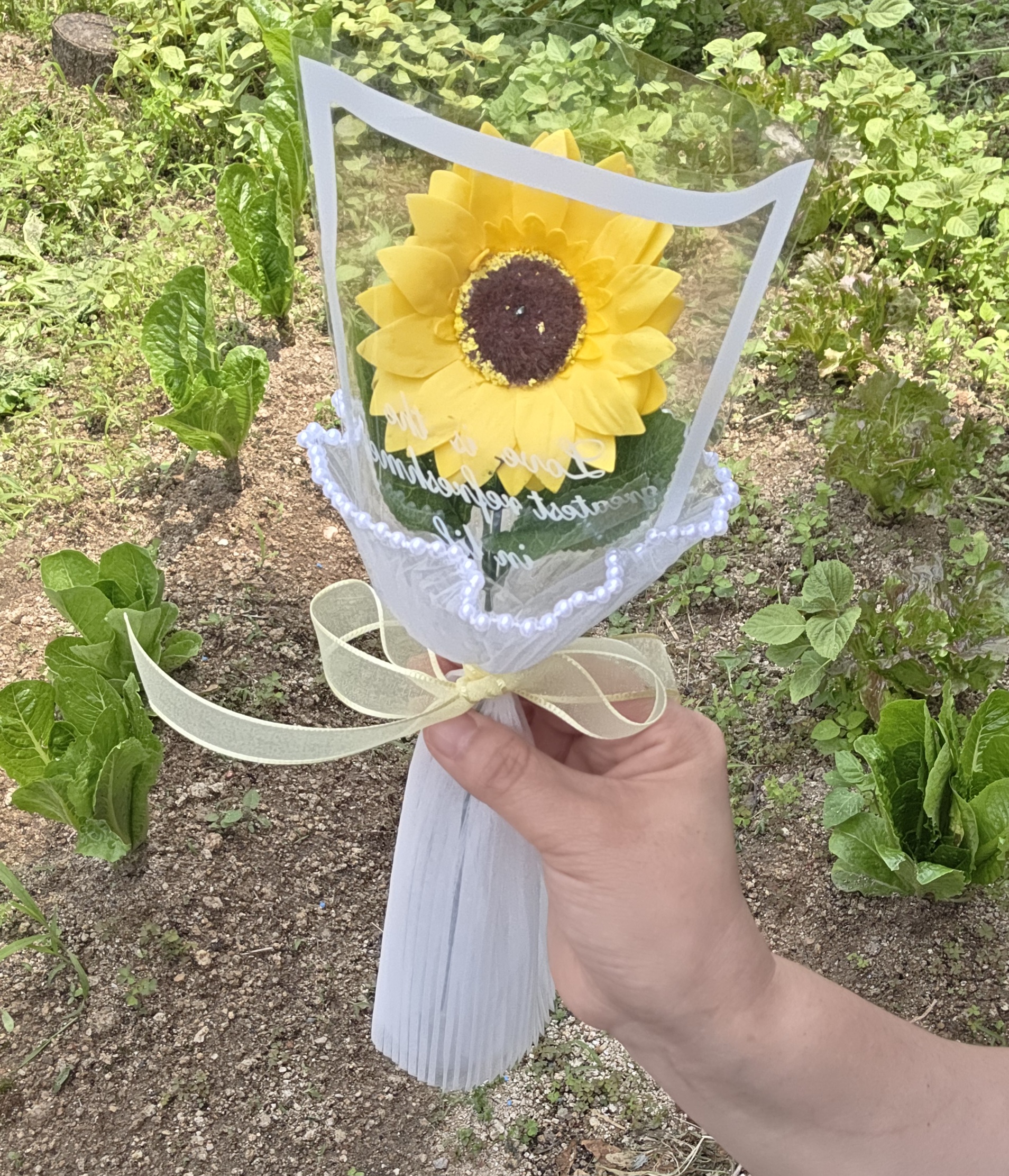 해바라기 비누 꽃다발 한송이 미니 단체 졸업식 이벤트 경산꽃집