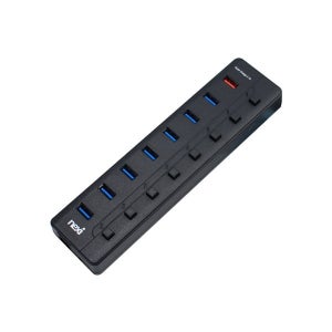 USB3.0 유전원 초고속데이터전송 멀티8포트허브 USB멀티탭 전원스위치타입 아답터포함