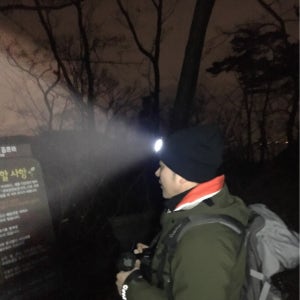 [캠프365] 일체형 비니랜턴 100루멘 led 헤드랜턴