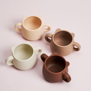 블루마마 실리콘 곰돌이 양손 컵 어린이 아기물컵