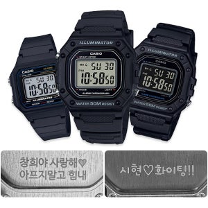 [CASIO] 카시오 전자 방수 군대 군인 시계 무료각인 기획전