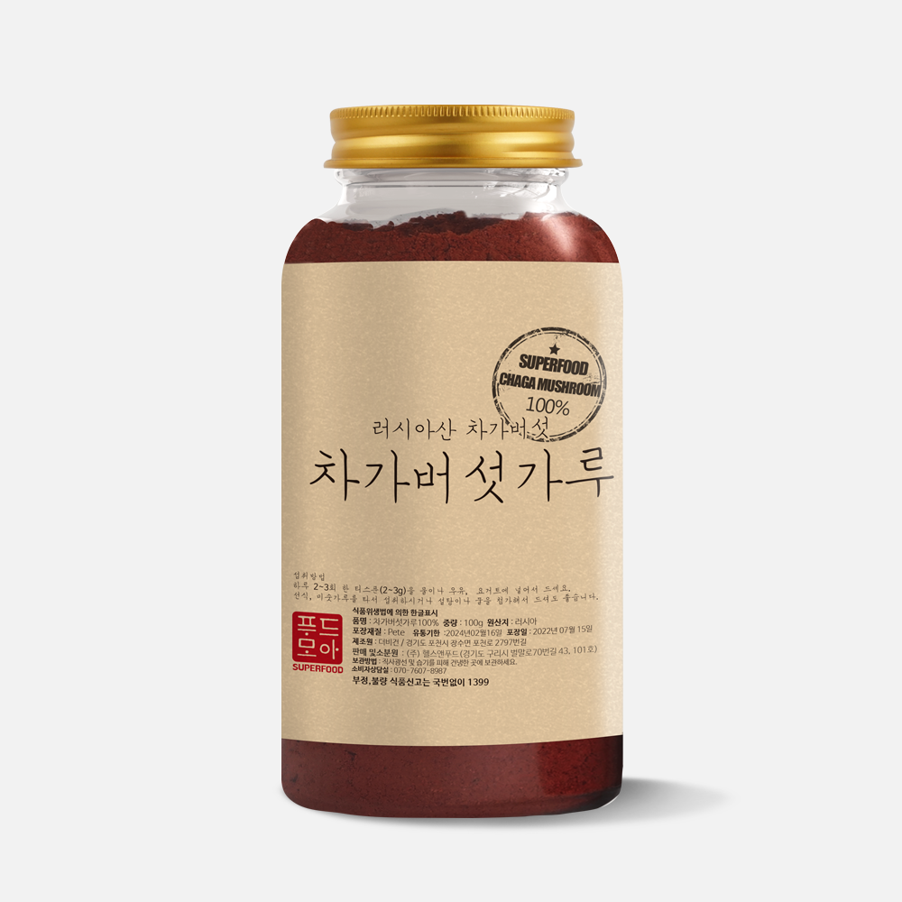 러시아산 <b>차가버섯</b>가루 100g