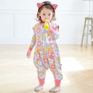 배냇베이비 데이지캣 면 슬립색