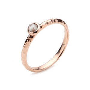 14k,18k 베이식 베즐 러프 다이아몬드 반지(1부)