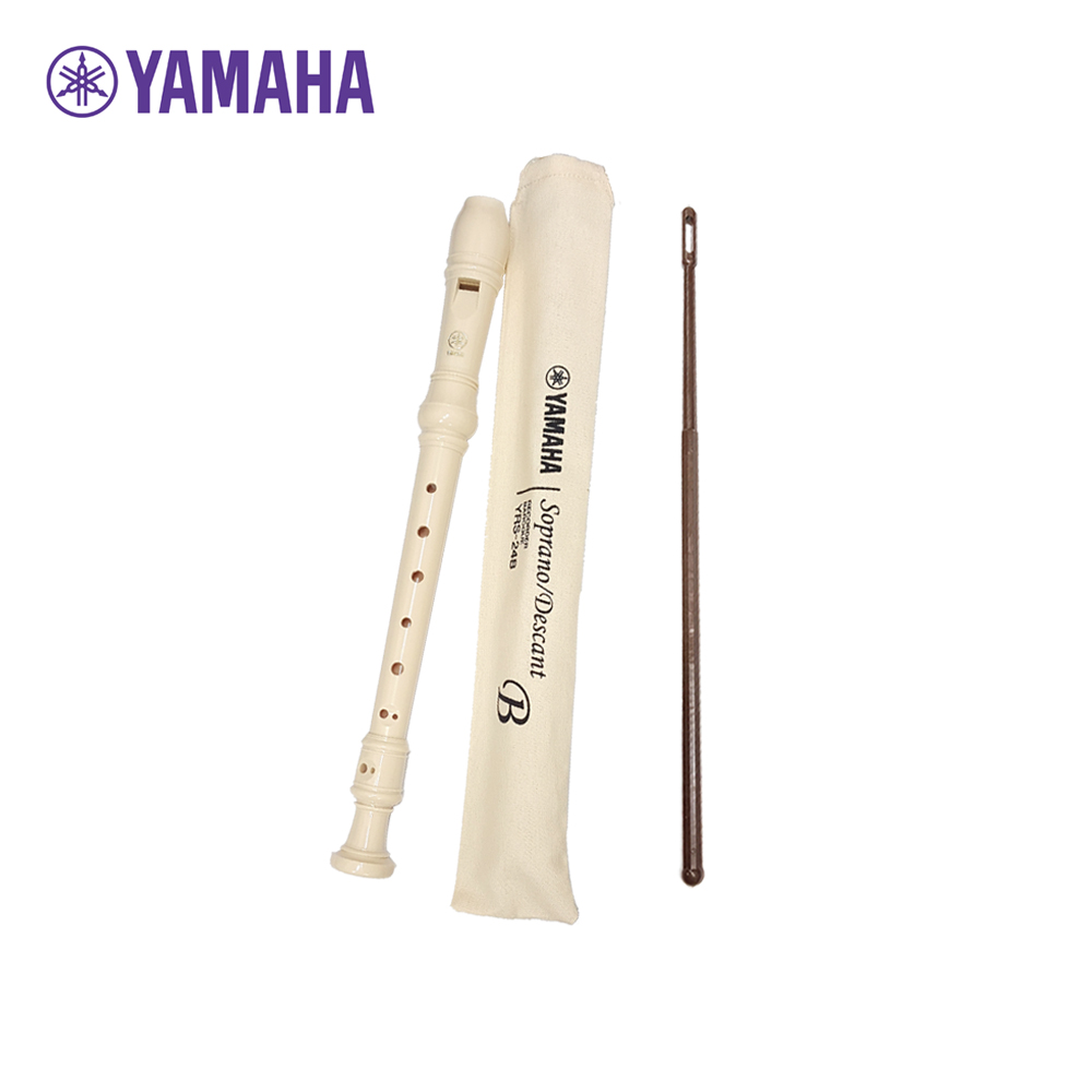 Yamaha 야마하 리코더 소프라노 YRS24B+전용 소지봉-영국식 바로크식