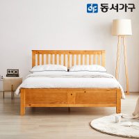 동서가구 바네도 북유럽풍 퀸 Q 미송 원목 침대 DF642168