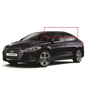 지엠지모터스 현대승용 썬바이저 아반떼AD 크롬바이저 8P