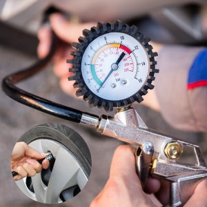 타이어게이지 권총형 공기주입기 에어 공기압체크 에어 게이지