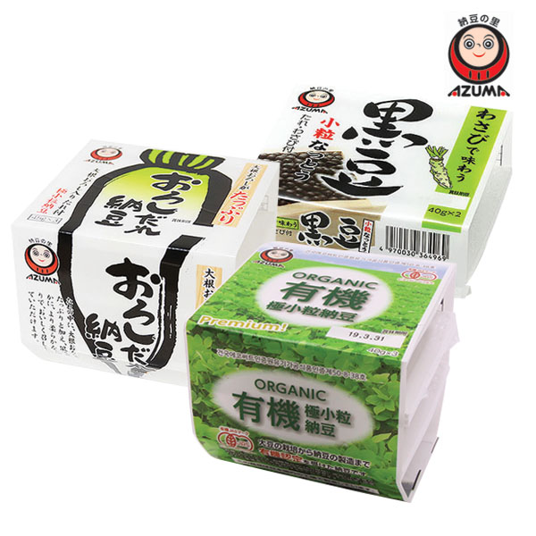 아즈마 유기농 <b>낫또</b> 18개 36개