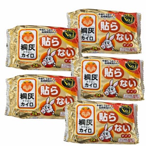 일본 고바야시 휴대용 하루 손난로 5팩 50매 28년 4월