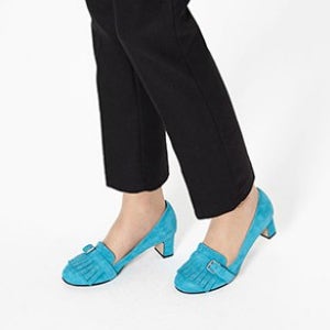 [소가죽수제화]포인트로딱 펌프스힐 발편한구두